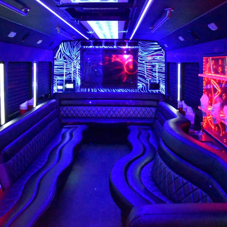 inside the party bus